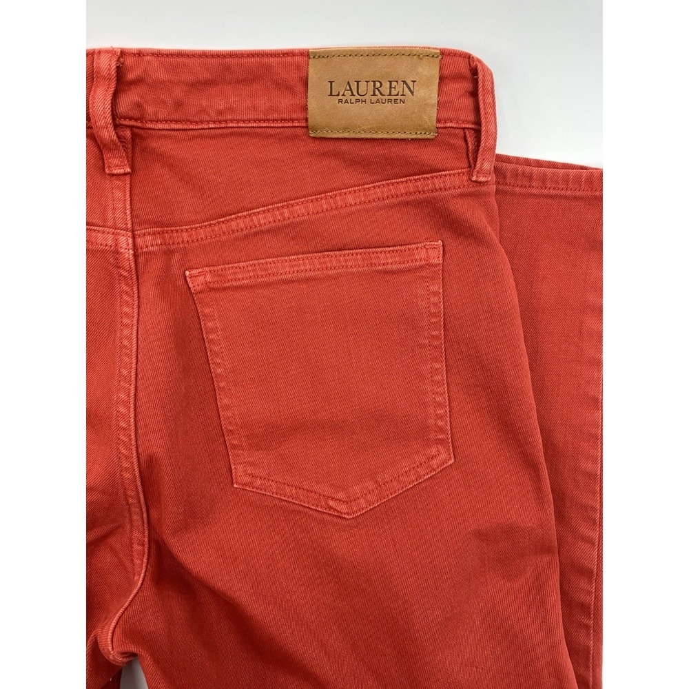 Lauren Ralph Lauren premier skinny jeans size 8 inseam 27 Red - Picture 5 of 7